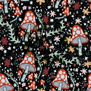 Nighttime mushrooms